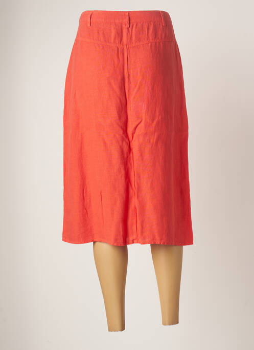 Jupe mi-longue orange ONE STEP pour femme