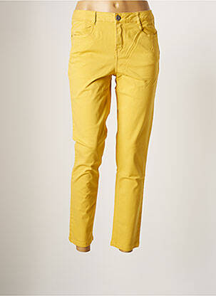 Jeans coupe slim jaune LOLA ESPELETA pour femme
