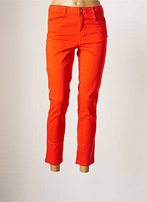 Jeans coupe slim orange LOLA ESPELETA pour femme