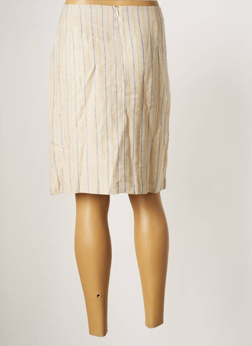 Jupe mi-longue beige JULIE GUERLANDE pour femme