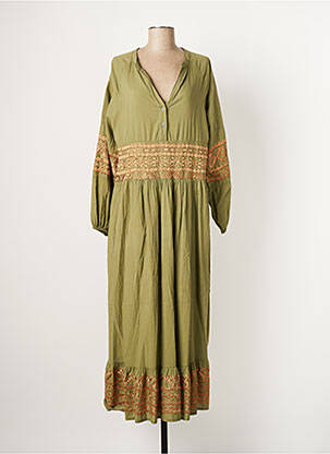 Robe longue vert CHANTAL B. pour femme