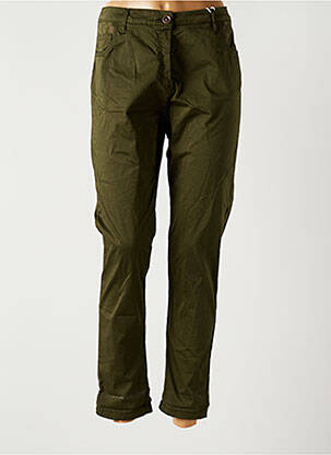 Pantalon slim vert BANDITAS FROM MARSEILLE pour femme