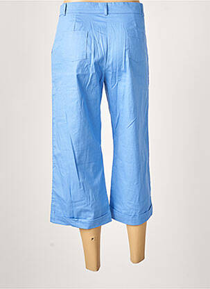 Pantacourt coupe droite taille normale bleu PRINCESSE NOMADE femme