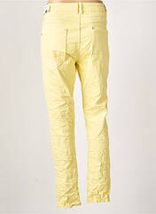 Pantalon droit jaune KAROSTAR pour femme seconde vue