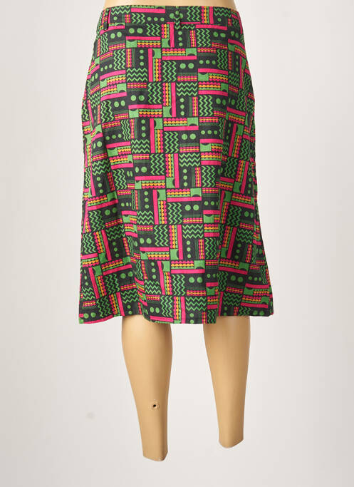 Jupe mi-longue vert PRINCESSE NOMADE pour femme