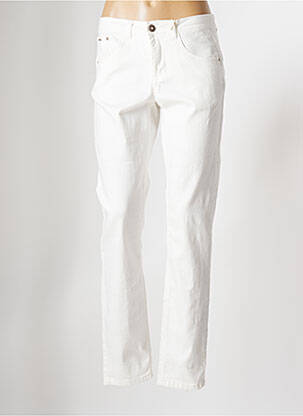 Pantalon droit blanc CREAM pour femme