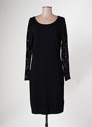 Robe mi-longue noir TAIFUN pour femme
