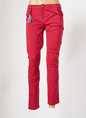 Pantalon chino rouge CHIPIE pour femme