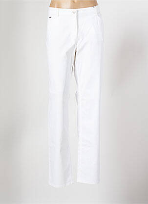 Pantalon droit blanc BIANCA pour femme