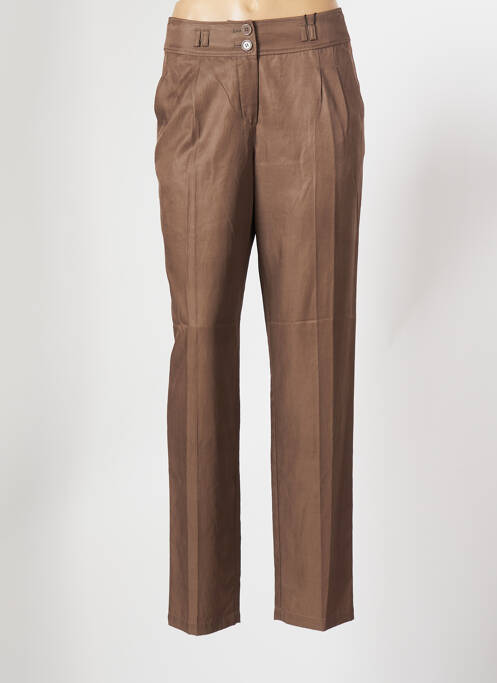 Pantalon chino marron BIANCA pour femme
