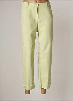 Jeans coupe droite vert BIANCA pour femme