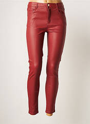 Pantalon slim rouge MUSY MUSE pour femme seconde vue