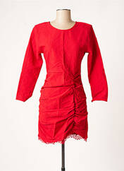 Robe courte rouge KILKY pour femme seconde vue