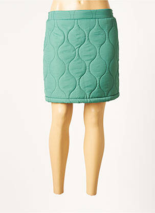 Jupe courte taille élastique vert DAPHNEA femme