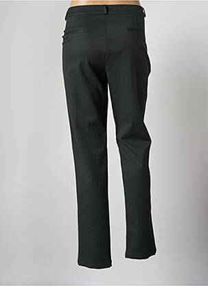 Pantalon chino fermeture zippée sous rabat boutonné taille normale vert LE PETIT BAIGNEUR femme
