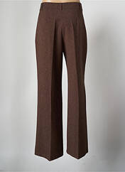 Pantalon large marron MADE IN ITALY pour femme seconde vue