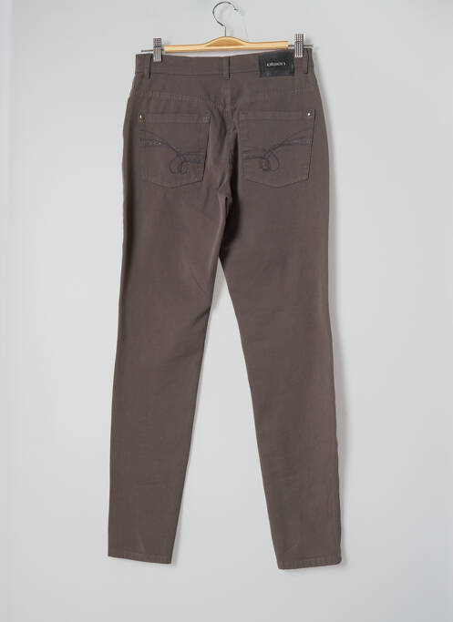 Pantalon slim gris OLSEN pour femme