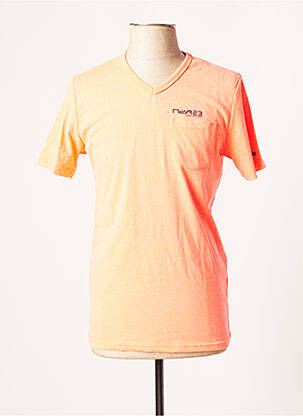 T-shirt orange NEW ZEALAND AUCKLAND pour homme