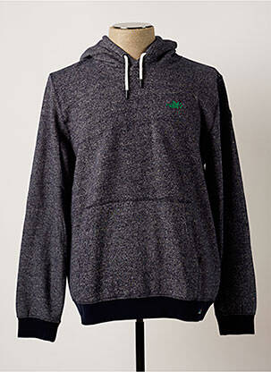 Sweat-shirt à capuche bleu NEW ZEALAND AUCKLAND pour homme