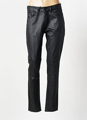 Pantalon slim tissage enduit taille normale noir LOLA ESPELETA femme