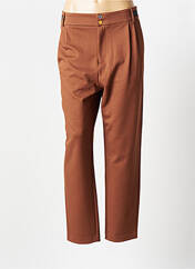 Pantalon droit marron I.CODE (By IKKS) pour femme seconde vue