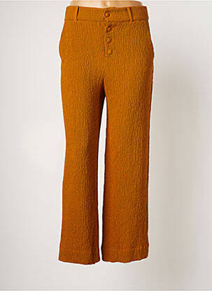 Pantalon 7/8 jaune I.CODE (By IKKS) pour femme