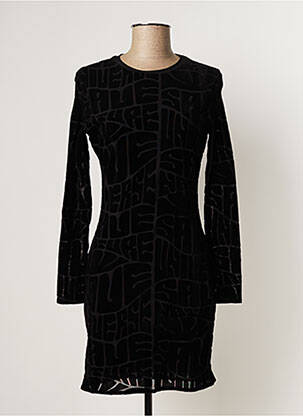 Robe courte manches longues manches longues noir DESIGUAL femme