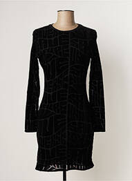 Robe courte manches longues manches longues noir DESIGUAL femme