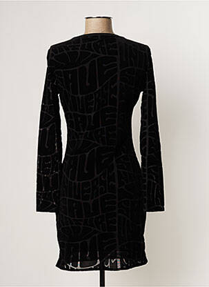 Robe courte manches longues manches longues noir DESIGUAL femme