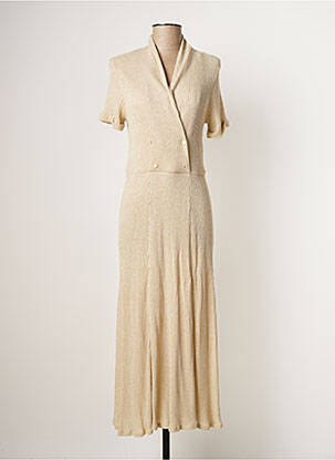 Robe longue beige I.CODE (By IKKS) pour femme