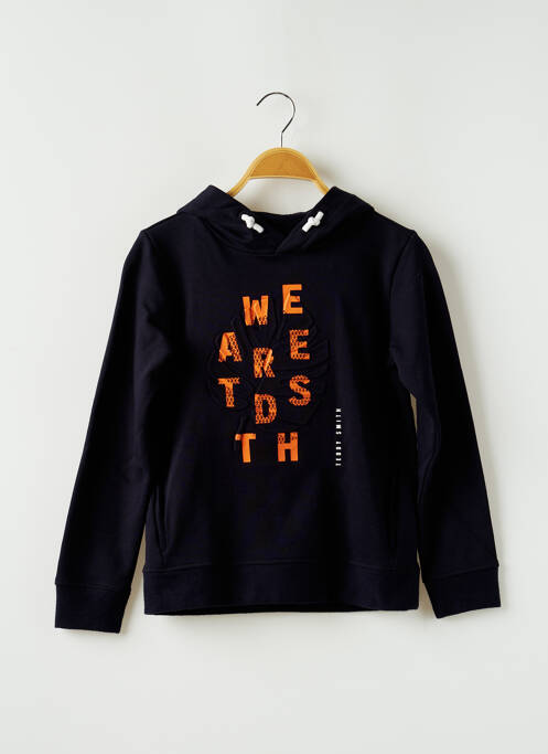 Sweat-shirt à capuche bleu TEDDY SMITH pour garçon