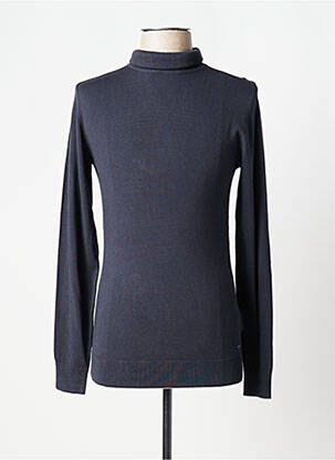 Pull col roulé bleu PETROL INDUSTRIES pour homme