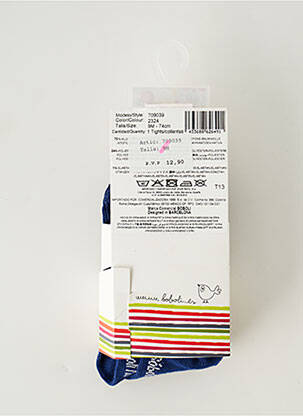 Chaussettes forme chaussettes hautes bleu BOBOLI fille