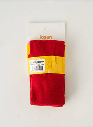 Chaussettes forme chaussettes hautes rouge LOSAN fille
