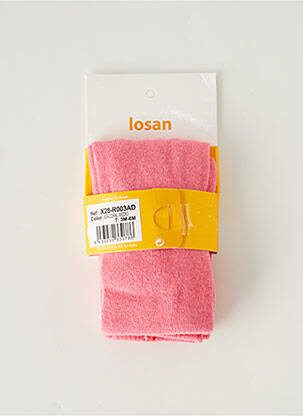 Chaussettes forme chaussettes hautes rose LOSAN fille