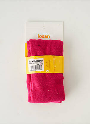 Chaussettes forme chaussettes hautes rose LOSAN fille