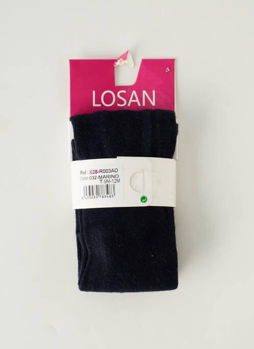 Chaussettes forme chaussettes hautes bleu LOSAN fille
