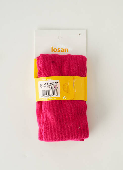 Chaussettes rose LOSAN pour fille