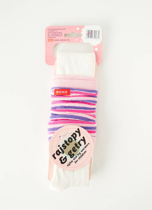 Collants blanc SOXO pour fille