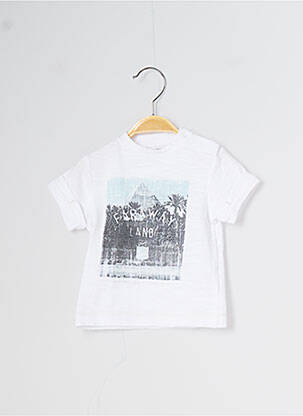 T-shirt stretch manches courtes blanc 3 POMMES garçon