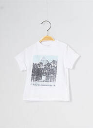 T-shirt coupe cintrée manches courtes blanc 3 POMMES garcon