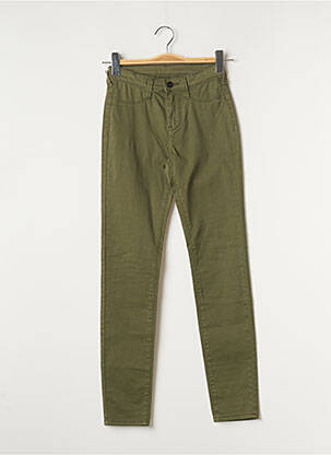 Pantalon slim vert TEDDY SMITH pour fille