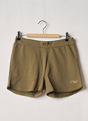 Short stretch taille élastique vert KAPORAL fille