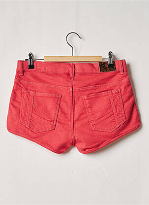 Short stretch taille ajustable rouge BECKARO fille