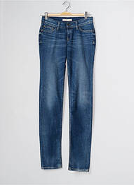 Jeans coupe slim stretch bleu TEDDY SMITH fille