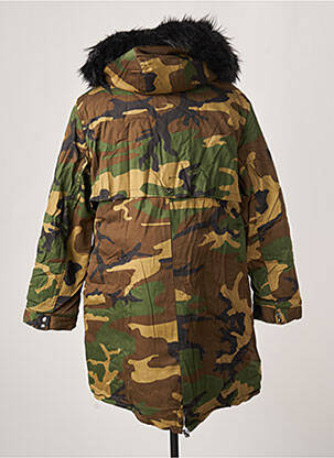 Parka manches longues a capuche vert VIRGINIE & MOI femme