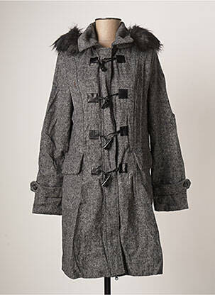 Manteau long gris VIRGINIE & MOI pour femme