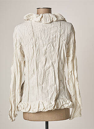 Veste casual coupe cintrée blanc L33 femme