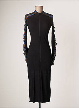Robe mi-longue noir DESIGUAL pour femme