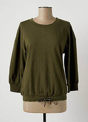Sweat-shirt vert KAFFE pour femme
